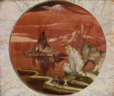 Lot and his Family Flee Sodom and Gomorrah. Creator: Joachim Patinir.