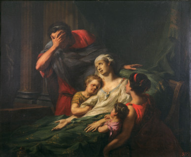 The sacrifice of Alceste, 1781. Creator: Johann Heinrich Tischbein.