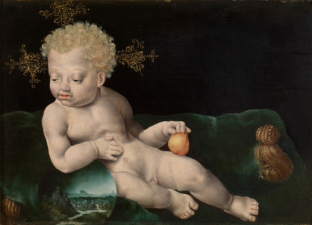 Christ child with orb and pear, Between 1500 and 1550. Creator: Joos van Cleve.