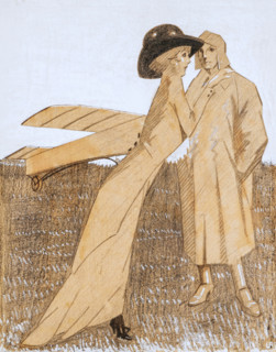 At the airport. Creator: Juan Gris.