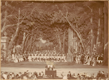 Scene from the first act of the ballet "Sleeping beauty" by P. Tchaikovsky, 1899. Creator: Karl August Fischer.