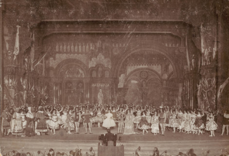 Scene from the ballet "Raymonda" by A. Glazunov, 1900. Creator: Karl August Fischer.