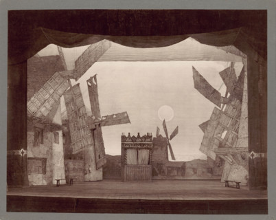 Stage design by Alexander Golovin for the ballet Don Quijote by L. Minkus, 1900. Creator: Karl August Fischer.