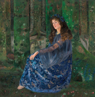 Forest fairy, 1894. Creator: Karl Mediz.