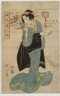 From the Series Furyu bijin soroi (Gathering of Elegant Ladies). Creator: Kikukawa Eizan.