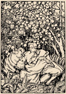 Illustration to "The Book of Marquise" by Franz Blei, 1916. Creator: Konstantin Somov.