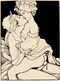 Illustration to "The Book of Marquise" by Franz Blei, 1916. Creator: Konstantin Somov.