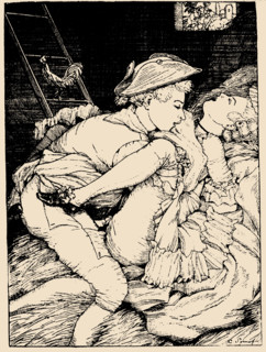 Illustration to "The Book of Marquise" by Franz Blei, 1916. Creator: Konstantin Somov.