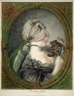 Provoking fidelity (The education of a small dog), 1775. Creator: Louis Marin Bonnet.
