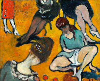 Fillette jouant au bois, 1919. Creator: Louis Valtat.