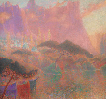 La fantaisie orientale (Oriental fantasy), 1921. Creator: Lucien Lévy-Dhurmer.