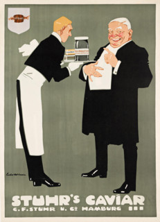Stuhr's Caviar, 1909. Creator: Ludwig Hohlwein.