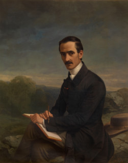 Portrait of the Painter Alexandre Calame (1810-1864). Creator: Luigi Rubio.