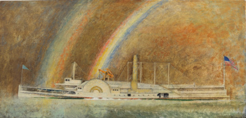 Queen of the Hudson (Mary Powell), 1940. Creator: Lyonel Feininger.