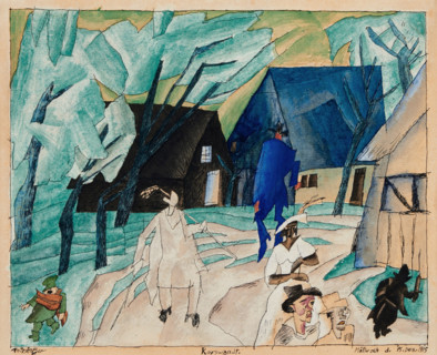 Korswandt, 1915. Creator: Lyonel Feininger.