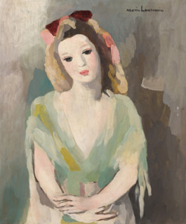 Jeune fille aux mains croisées. Creator: Marie Laurencin.