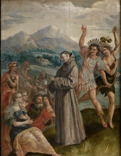 The Life of Saint Didacus of Alcalá: Saint Didacus Preaches in the Canary... Between 1591 and 1600. Creator: Martin de Vos.