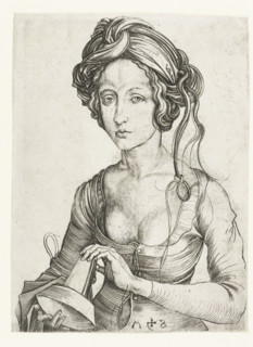 A Foolish Virgin, Between 1475 and 1490. Creator: Martin Schongauer.