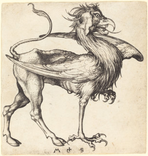 The Griffin, c1485-1490. Creator: Martin Schongauer.
