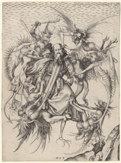 The Tribulations of Saint Anthony, c1470-1475. Creator: Martin Schongauer.