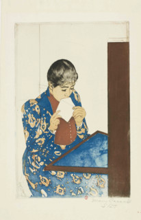 La Lettre, 1890-1891. Creator: Mary Cassatt.