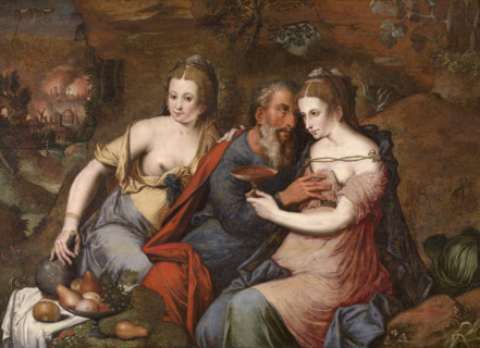Lot and his Daughters, Between 1530 and 1560. Creator: Master of the Prodigal Son.