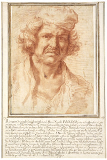 Self-portrait, 1630. Creator: Nicolas Poussin.