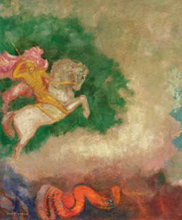 Saint George and the Dragon. Creator: Odilon Redon.
