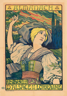 Almanach d'Alsace et de Lorraine, 1896. Creator: Paul Berthon.