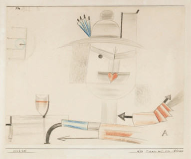 The Man with the Schnapps, 1922. Creator: Paul Klee.