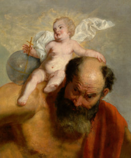 Saint Christopher, 17th century. Creator: Peter van Lint.