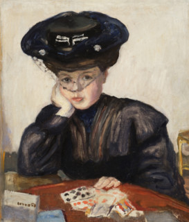 Femme faisant une réussite, c1905. Creator: Pierre Bonnard.