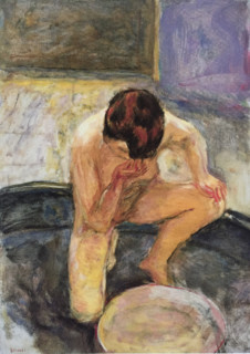 Femme accroupie or Nu au tub, 1913. Creator: Pierre Bonnard.