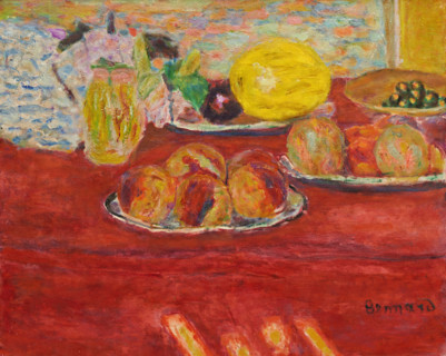 Nature morte au melon (Still life with melon), 1941. Creator: Pierre Bonnard.