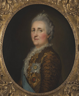 Portrait of Empress Catherine II (1729-1796), 1773. Creator: Pierre Etienne Falconet.
