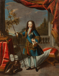 Portrait of the King Louis XV of France (1710-1774), c1715-1720. Creator: Pierre Gobert.