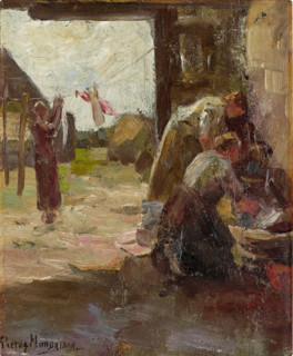 Women Doing the Wash, c1895-1896. Creator: Piet Mondrian.
