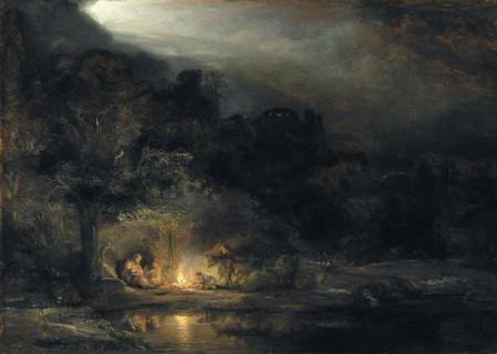 Landscape with the Rest on the Flight into Egypt, 1647. Creator: Rembrandt Harmensz van Rijn.