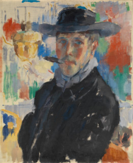 Self-portrait with cigar, c1913. Creator: Rik Wouters.