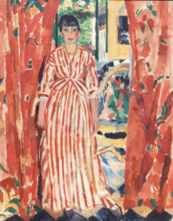 The red curtains, 1913. Creator: Rik Wouters.