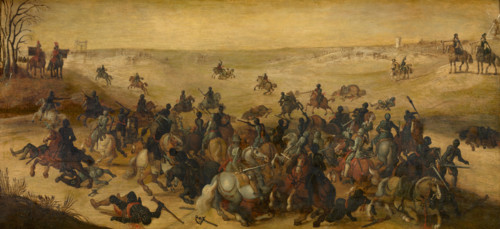 The Battle of Lekkerbeetje on 5 February 1600, 1601. Creator: Sebastian Vrancx.