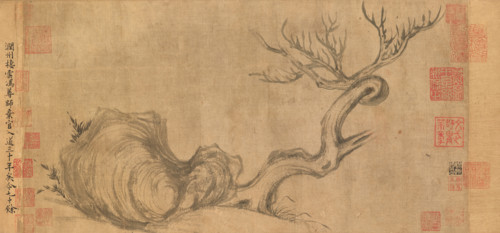 Wood and Rock (Handscroll), c1071-1101. Creator: Su Shi.