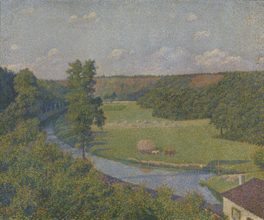 The valley of the Sambre, 1890. Creator: Théo van Rysselberghe.