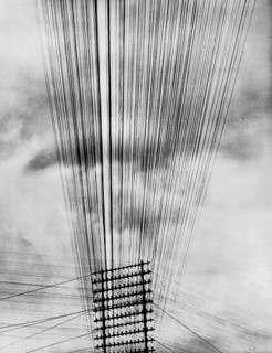 Perspective with electrical cables, 1925. Creator: Tina Modotti.