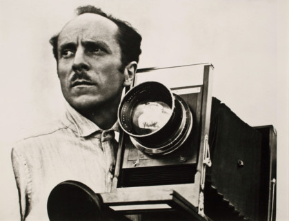Edward Weston with his camera, c1924. Creator: Tina Modotti.