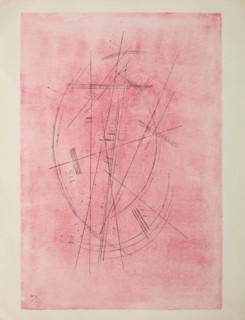 Drawing in Pink, 1927. Creator: Vassily Kandinsky.