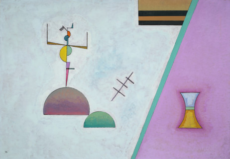 Two Black Stripes, 1930. Creator: Vassily Kandinsky.