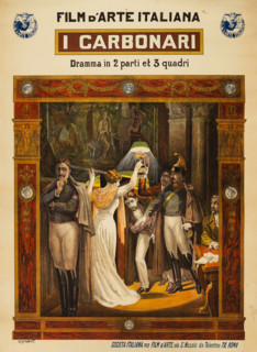 Movie poster "I Carbonari" by Gustavo Serena, 1912. Creator: Vincent Lorant-Heilbronn.