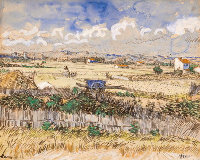 La Moisson en Provence, 1888. Creator: Vincent van Gogh.