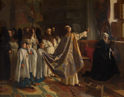 Exorcism of Joanna of Castile, 1876. Creator: Willem Geets.